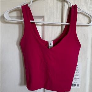 NWT. Lululemon Magenta Pink Align Tank Size 2